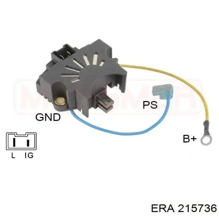 Do koszyka 215736 ERA Regulator alternatora (przekaźnik ładowania)
