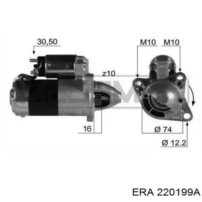 FS0518400Z Mazda rozrusznik