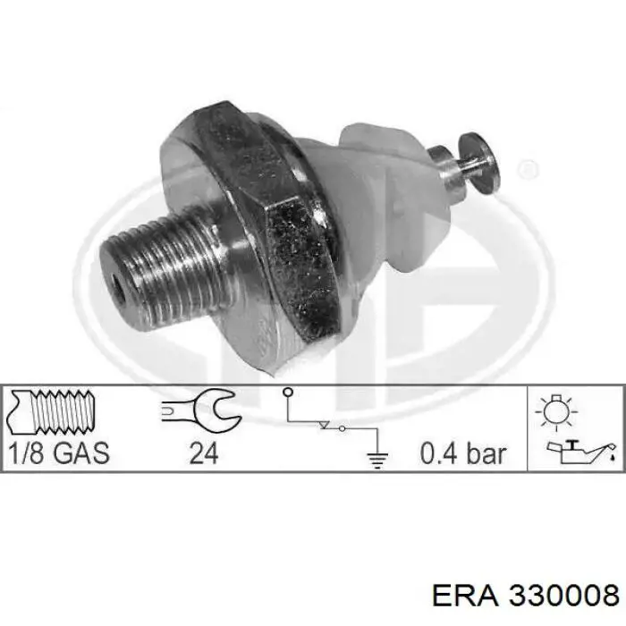 Czujnik ciśnienia oleju ERA 330008 cena, od 5,29 USD