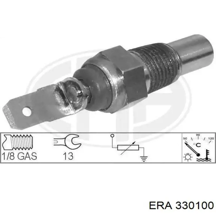 Czujnik temperatury płynu chłodzącego ERA 330100 cena, od 7,60 USD