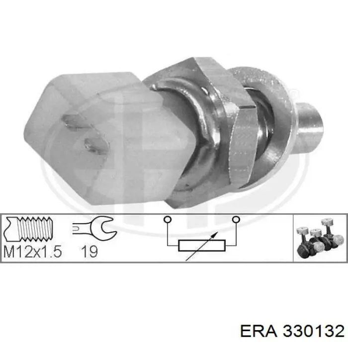 Czujnik temperatury płynu chłodzącego ERA 330132 cena, od 10,39 USD