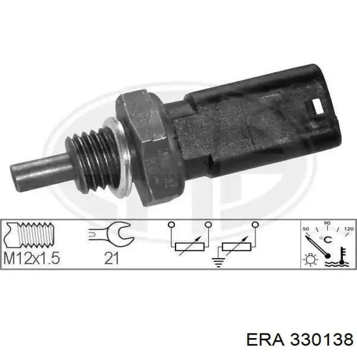 Czujnik temperatury płynu chłodzącego ERA 330138 cena, od 7,97 USD