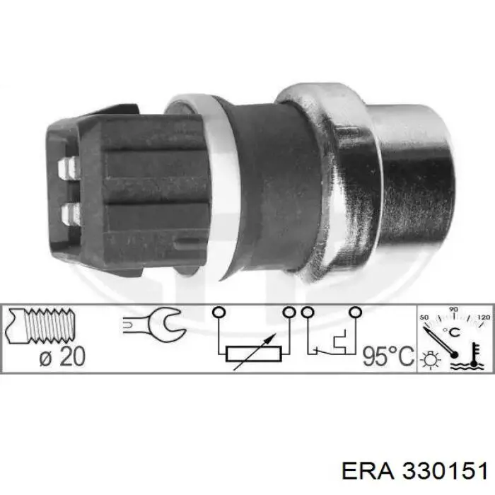 Czujnik temperatury płynu chłodzącego ERA 330151 cena, od 11,28 USD