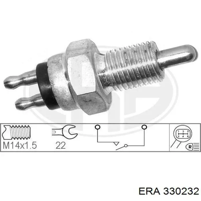Czujnik włączania światła cofania ERA 330232 cena, od 8,29 USD