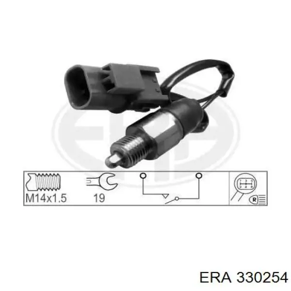 Czujnik włączania światła cofania ERA 330254 cena, od 8,66 USD