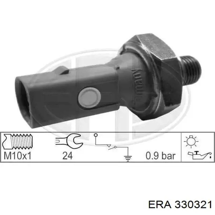Czujnik ciśnienia oleju ERA 330321 cena, od 7,64 USD