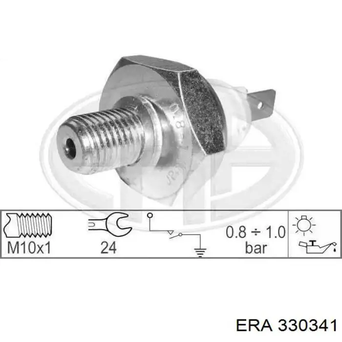 Czujnik ciśnienia oleju ERA 330341 cena, od 6,34 USD