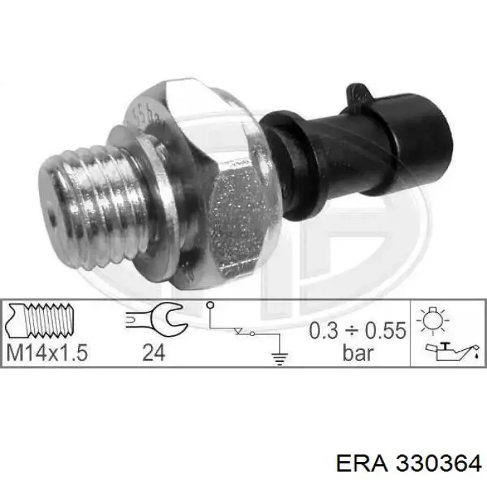Czujnik ciśnienia oleju ERA 330364 cena, od 5,60 USD