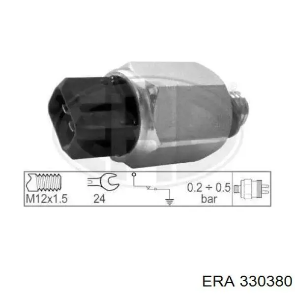 Czujnik ciśnienia oleju ERA 330380 cena, od 49,68 USD