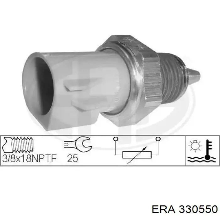 Czujnik temperatury płynu chłodzącego ERA 330550 cena, od 9,69 USD