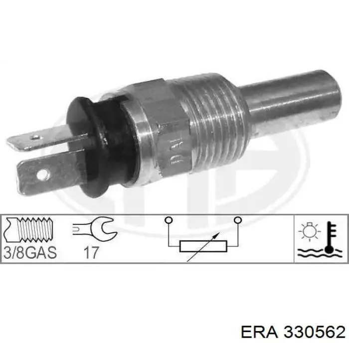 Czujnik temperatury płynu chłodzącego ERA 330562 cena, od 9,96 USD