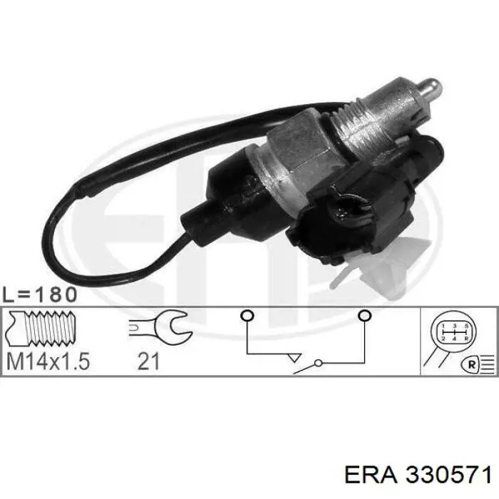 Czujnik włączania światła cofania ERA 330571 cena, od 4,61 USD