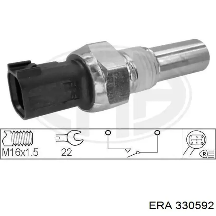 Czujnik włączania światła cofania ERA 330592 cena, od 14,75 USD