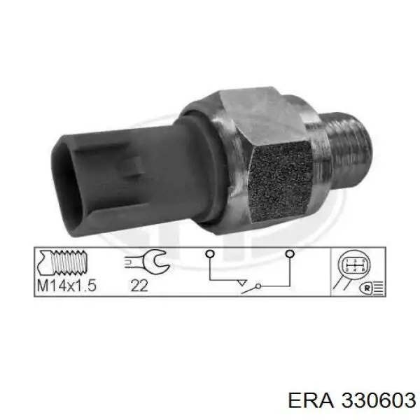 Czujnik włączania światła cofania ERA 330603 cena, od 15,91 USD