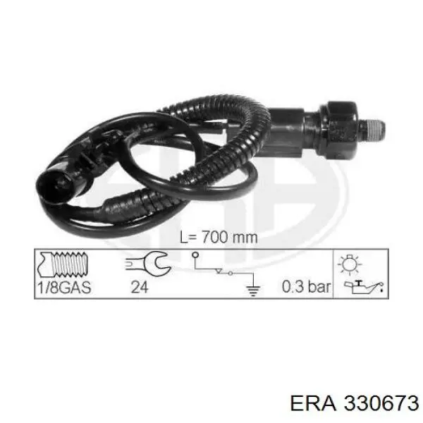 Czujnik ciśnienia oleju ERA 330673 cena, od 84,58 USD