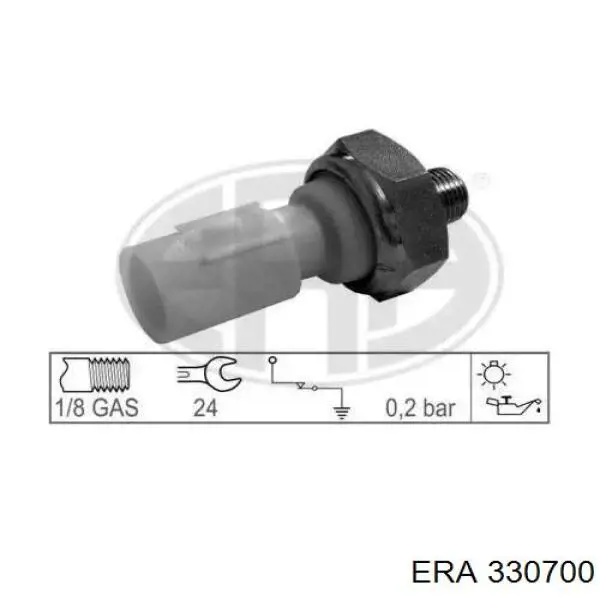 Czujnik ciśnienia oleju ERA 330700 cena, od 11,09 USD