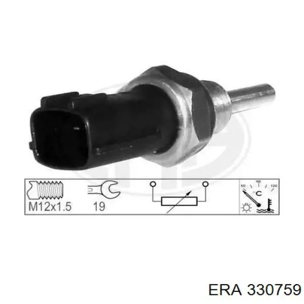 Do koszyka 330759 ERA Czujnik temperatury płynu chłodzącego