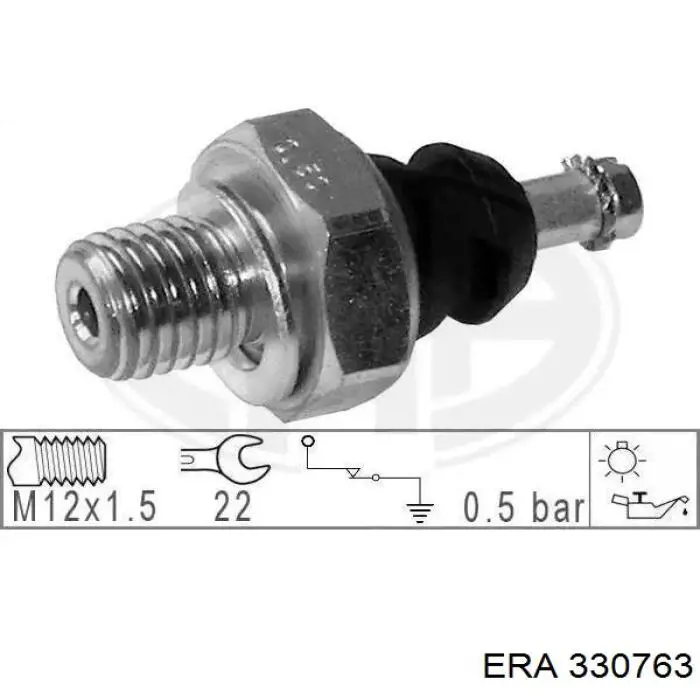 Czujnik ciśnienia oleju ERA 330763 cena, od 6,31 USD