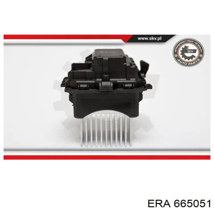 Rezystor wentylatora nagrzewnicy (ogrzewacza kabiny) ERA 665051 cena, od 42,53 USD