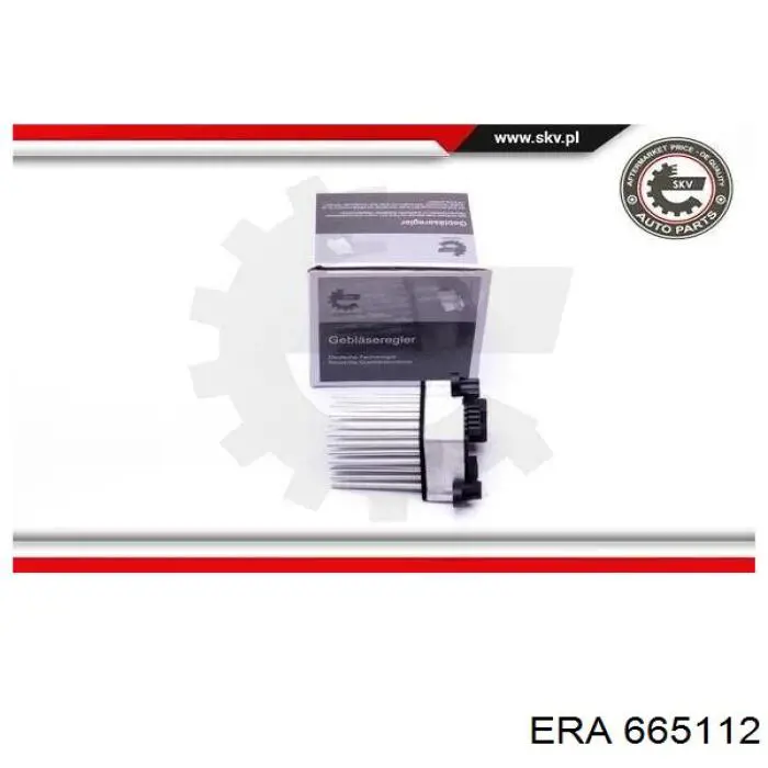 Rezystor wentylatora nagrzewnicy (ogrzewacza kabiny) ERA 665112 cena, od 51,67 USD