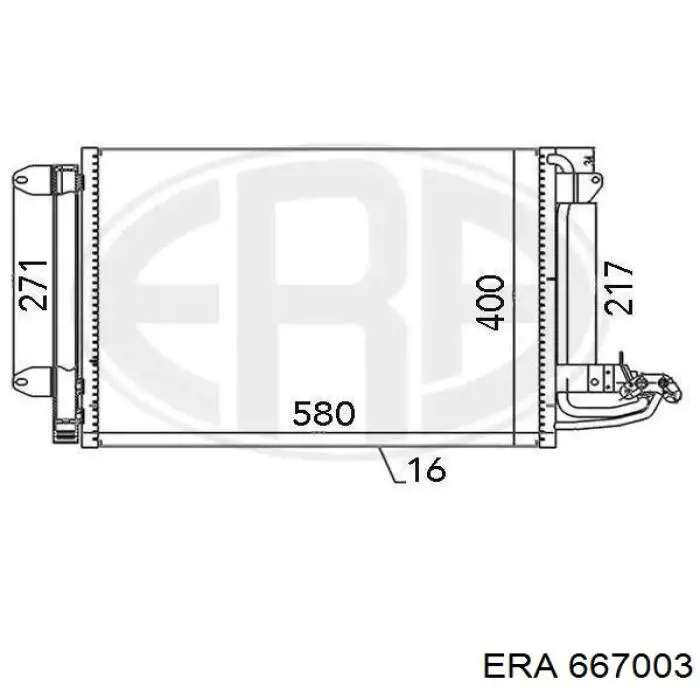 Chłodnica klimatyzacji ERA 667003 cena, od 73,45 USD
