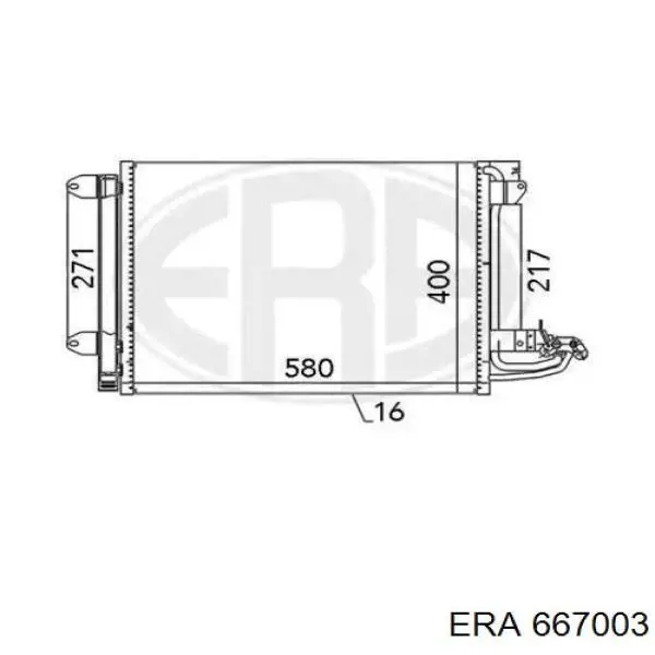 Do koszyka 667003 ERA Chłodnica klimatyzacji