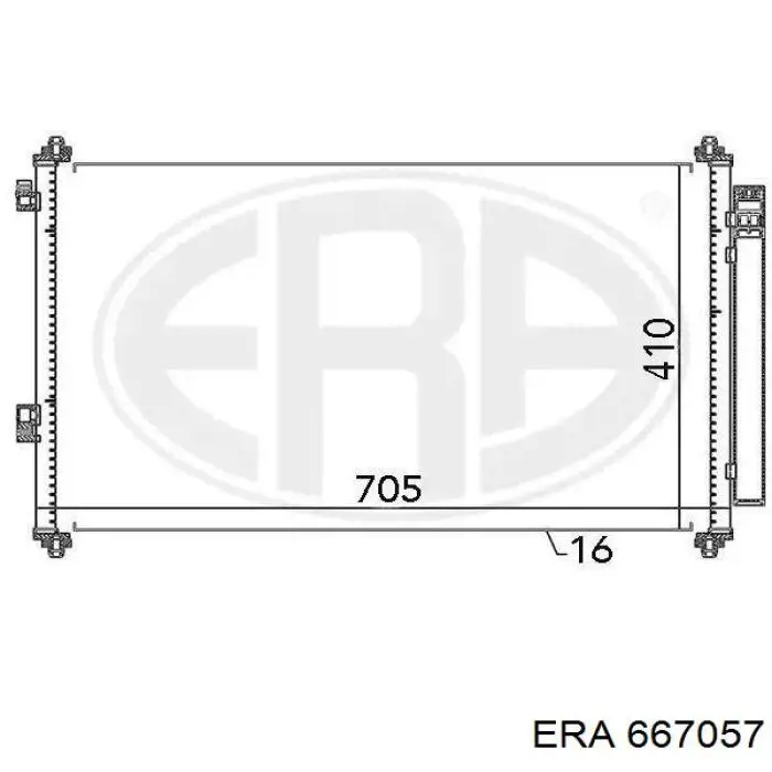 667057 ERA chłodnica klimatyzacji