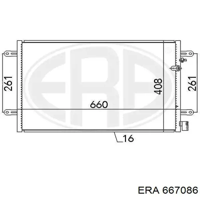 Chłodnica klimatyzacji ERA 667086 cena, od 81,42 USD