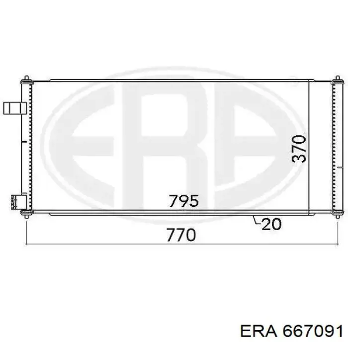 Chłodnica klimatyzacji ERA 667091 cena, od 111,12 USD