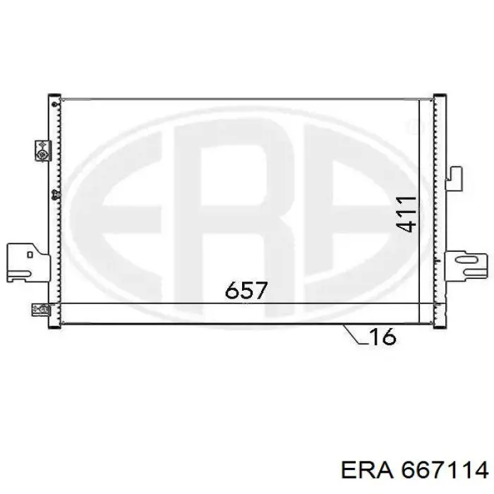 Chłodnica klimatyzacji ERA 667114 cena, od 100,74 USD