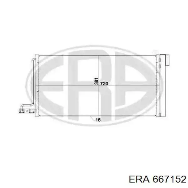 667152 ERA chłodnica klimatyzacji