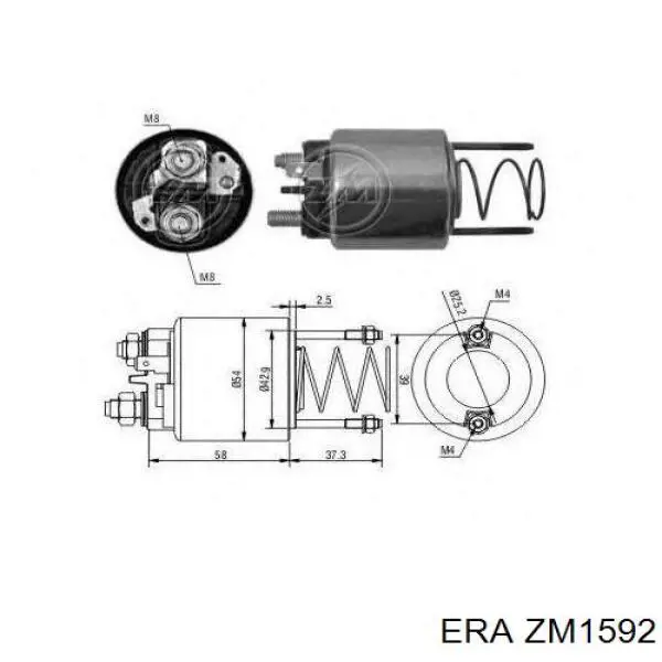 Elektromagnes rozrusznika 181404 VALEO