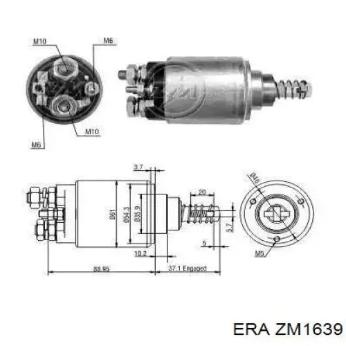 Elektromagnes rozrusznika ERA ZM1639 cena, od 41,34 USD
