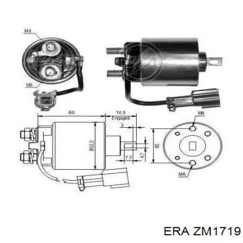 Do koszyka E8029 Ghibaudi Elektromagnes rozrusznika