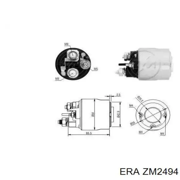 Elektromagnes rozrusznika ERA ZM2494 cena, od 26,80 USD