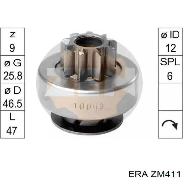 Elektromagnes rozrusznika ERA ZM411 cena, od 28,80 USD