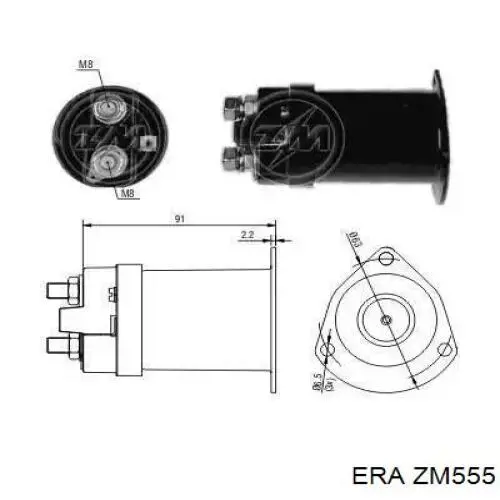 Elektromagnes rozrusznika ERA ZM555 cena, od 23,15 USD