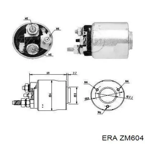 Do koszyka ZM604 ZM Elektromagnes rozrusznika