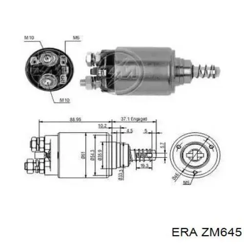 Elektromagnes rozrusznika ERA ZM645 cena, od 39,72 USD