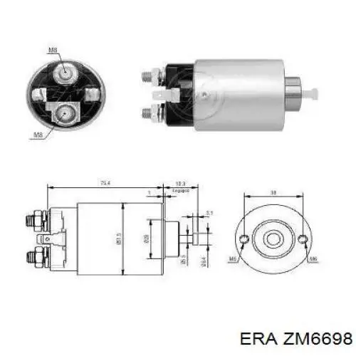 Elektromagnes rozrusznika ERA ZM6698 cena, od 37,49 USD