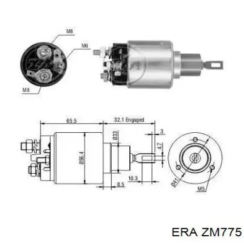 Elektromagnes rozrusznika ERA ZM775 cena, od 42,95 USD