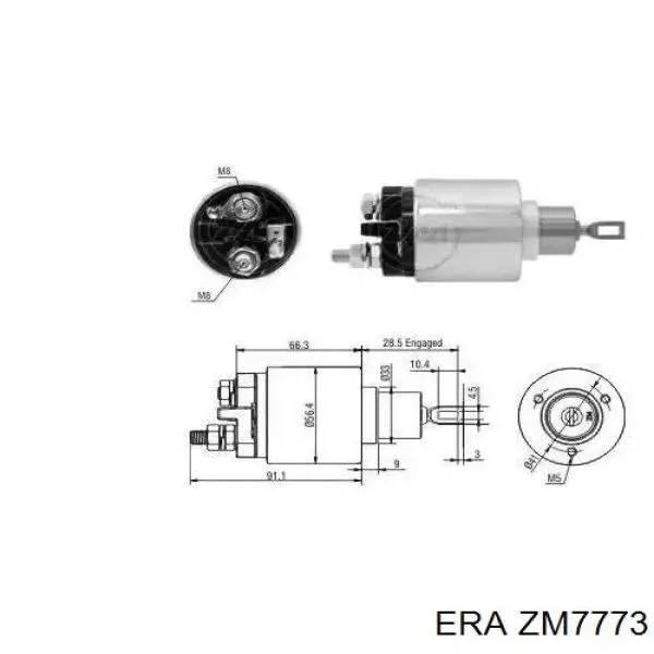 Elektromagnes rozrusznika ERA ZM7773 cena, od 38,74 USD
