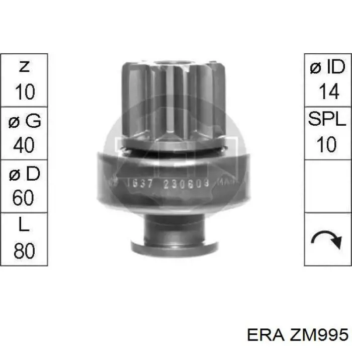 ZM995 ERA elektromagnes rozrusznika