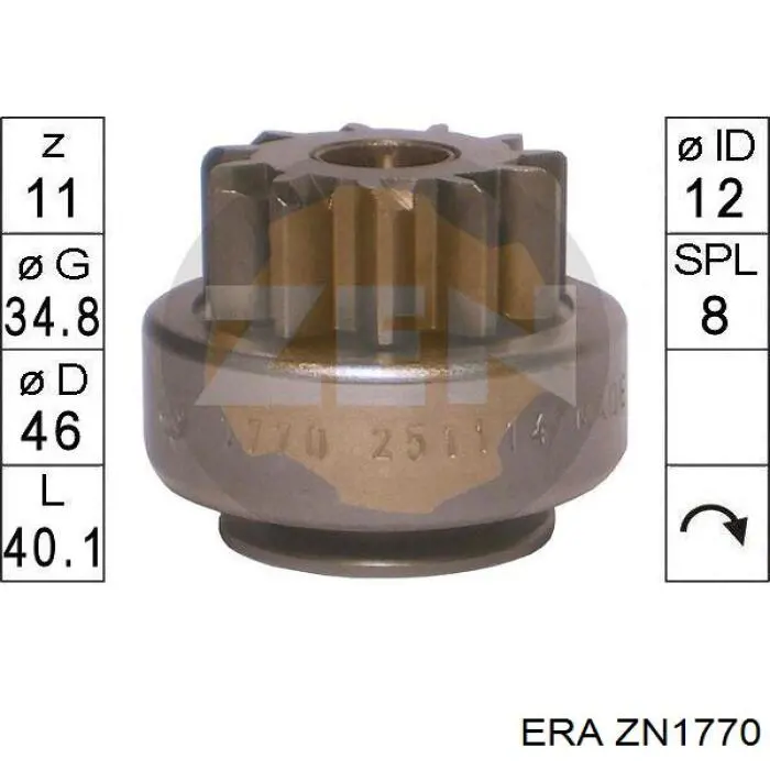 ZN1770 ERA Bendiks rozrusznika