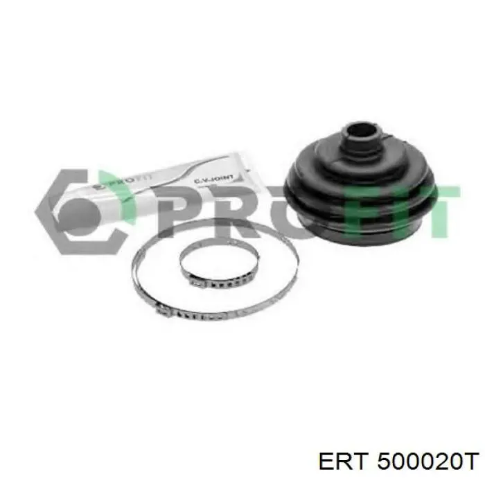 Do koszyka 500020T ERT Osłona przegubu homokinetycznego półosi przedniej zewnętrzna