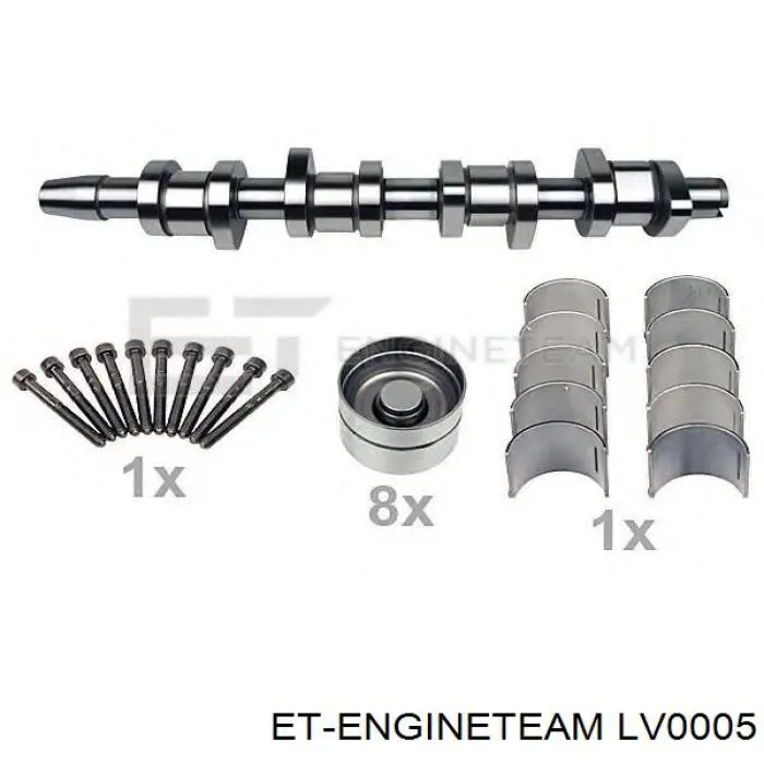 Panewka wałka rozrządu, standardowa, zestaw ET Engineteam LV0005 cena, od 69,86 USD