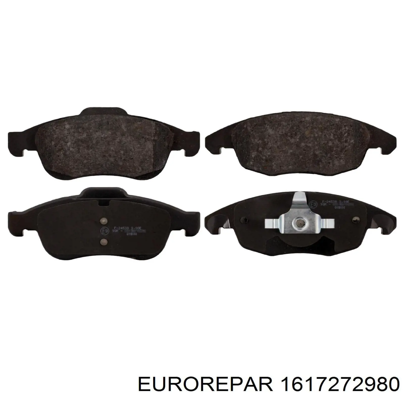 Klocki hamulcowe przednie tarczowe Eurorepar 1617272980 cena, od 27,00 USD