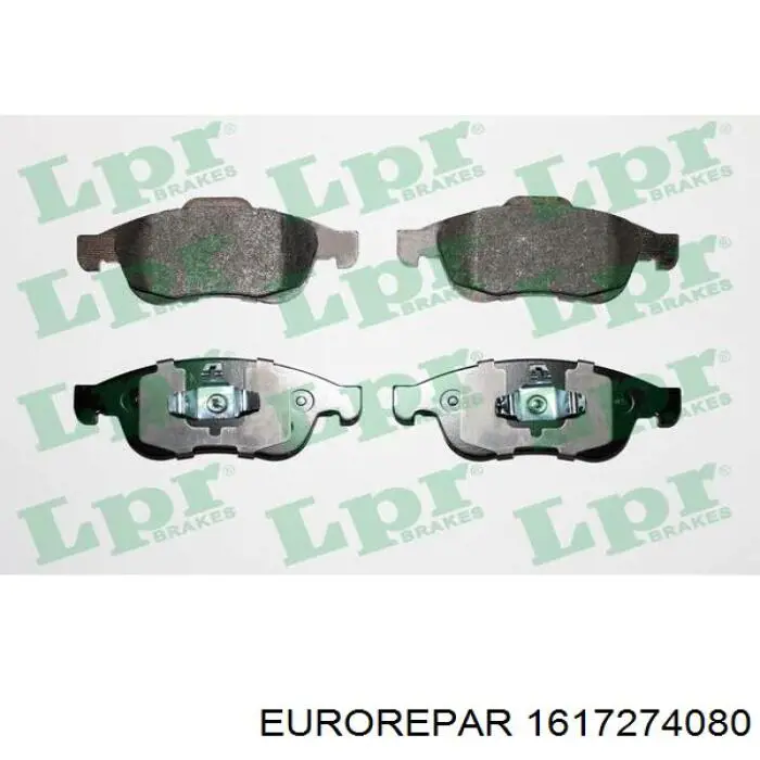 Do koszyka 1617274080 Eurorepar Klocki hamulcowe przednie tarczowe