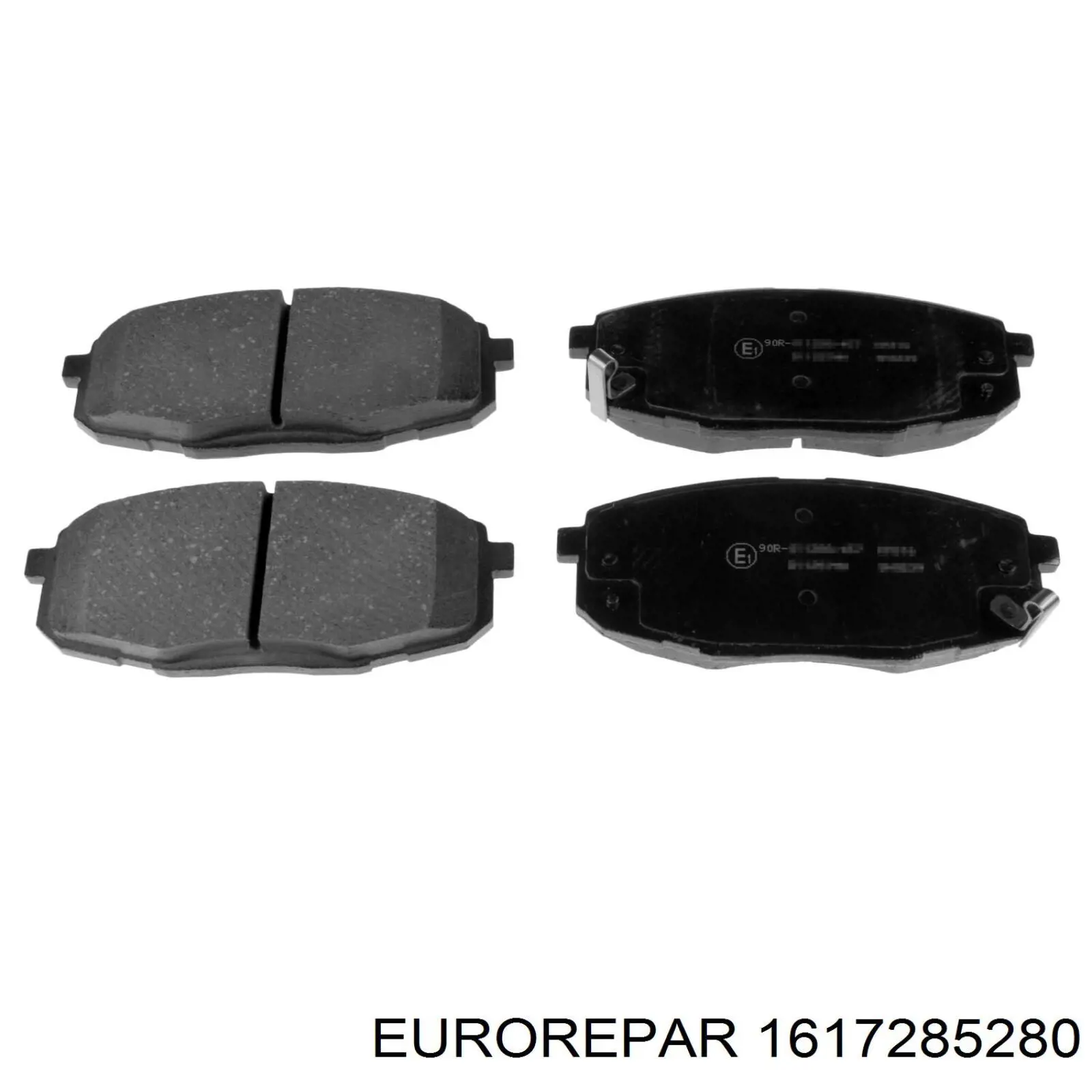 Do koszyka 1617285280 Eurorepar Klocki hamulcowe przednie tarczowe