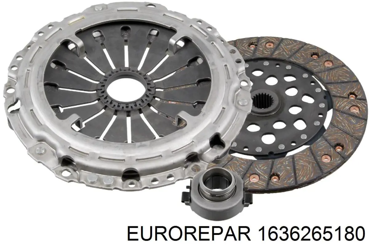 1636265180 Eurorepar Zestaw sprzęgła (3 części)